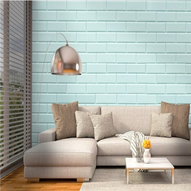 데코리아 DIY 생활방수 곰팡이 결로방지 보온 방한 프리미엄 접착식 폼블럭 30m모음, 1개, BLK-225 모노 타일 민트