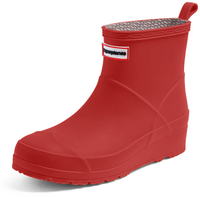 페이퍼플레인 패션 숏 방수 여성 레인 부츠 PP1400