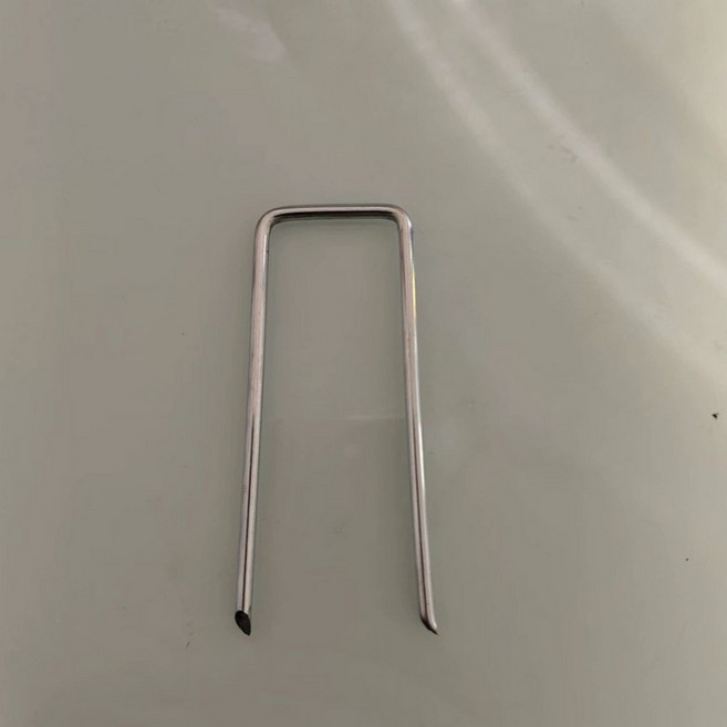 인조잔디 고정핀 바닥셀프 시공 U자형 고정 잔디핀, 1개, 아연도금 두께 4mm 폭 4cm 길이 10cm