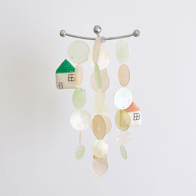 [22DO_0031](쿠팡)노르웨이 니팅주택 자개모빌 DIY-KIT_라임오렌지(실버S), 소다레몬, 실버 S