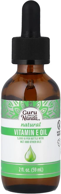 GuruNanda 천연 비타민 E 오일 2 fl oz(59 ml) GRU-08770 - 쿠팡