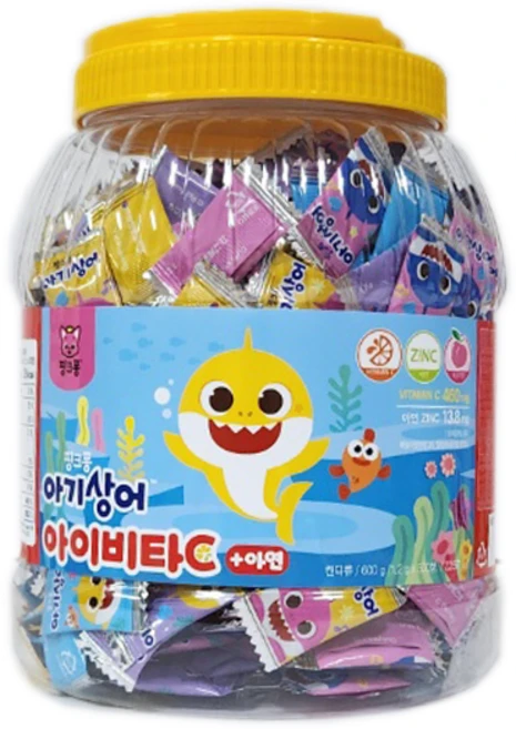 태양생활건강 핑크퐁 아이비타 C 플러스 아연 600g, 1개, 500정 - 쿠팡