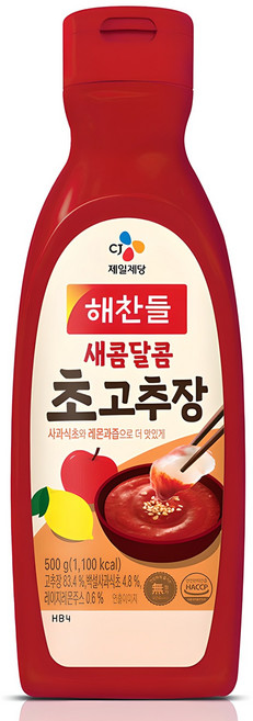 해찬들 새콤달콤 초고추장 튜브형, 500g, 1개