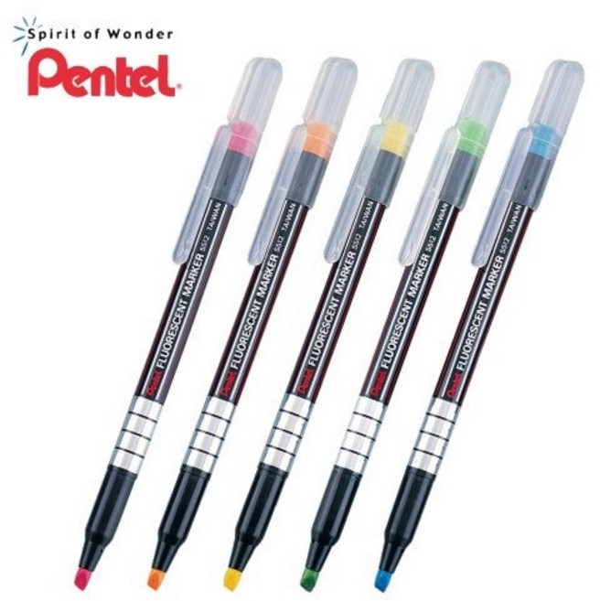 Pentel 飛龍 S512 螢光筆, 黃, 1個