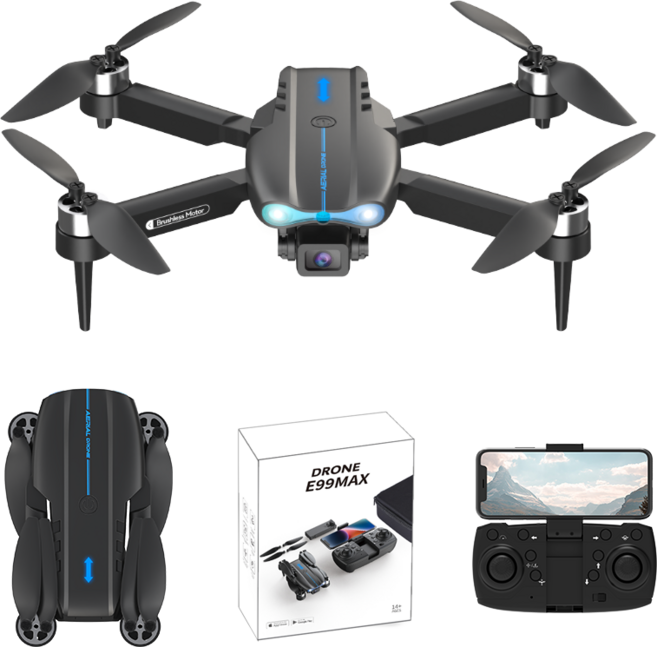 HHSSL 4K 고성능 초보용 드론 / 비행시간 30분 / 브러시리스 모터 / 듀얼 카메라 / 한글 설명서, 블랙 드론 세트, 1개