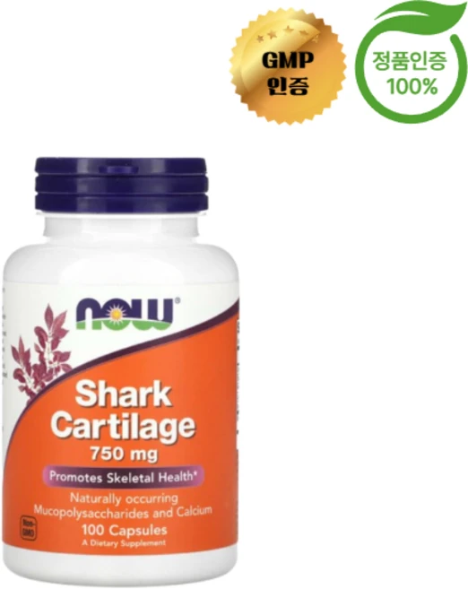 나우 푸드 상어 연골 750mg 캡슐 100정, 1개 - 쿠팡