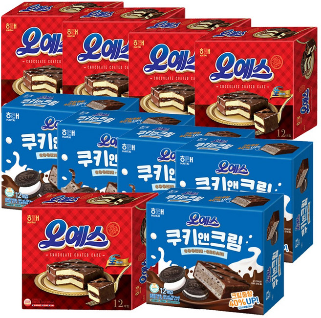 오예스 360g + 쿠키앤크림 360g 세트, 5세트