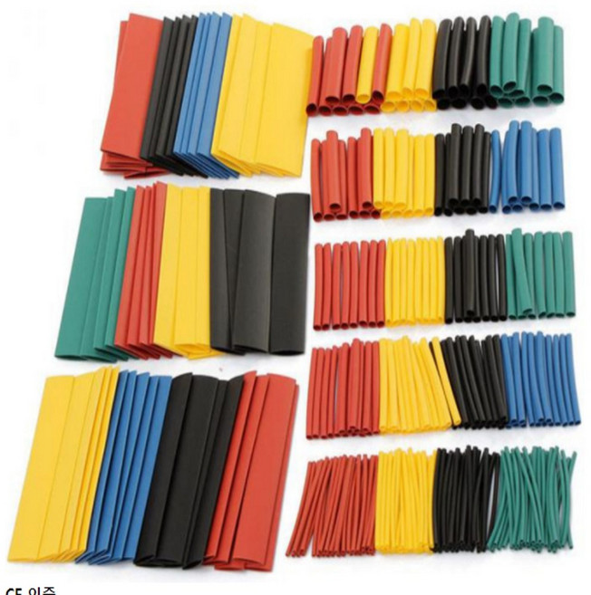 열수축튜브 열수축밴드 수축튜브 전선피복 방수 배선연결 단선방지 전선솔더 슬리브 튜브 164P, 1세트