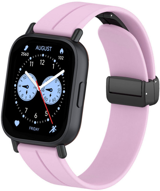 오네꼬네 레드미 워치5 라이트 액티브 호환 스트랩 디버클 마그네틱 시계줄 밴드, 연핑크, 1개