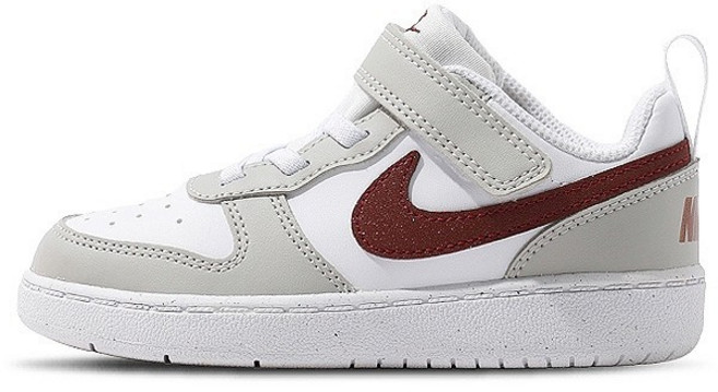 Nike Court Borough Recraft HF 小童 白灰咖 魔鬼氈 透氣 休閒鞋
