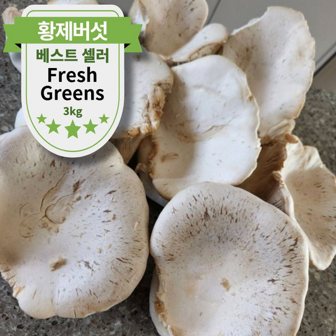 국산 못난이 설원버섯 무농약 황제버섯, 1박스, 3kg