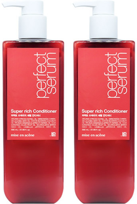 미쟝센 퍼펙트 슈퍼리치 세럼 컨디셔너 680ml 2개팩, 1개