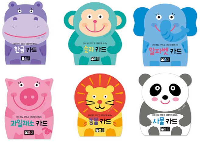 플래시 카드(6종세트) (블루래빗TOY)