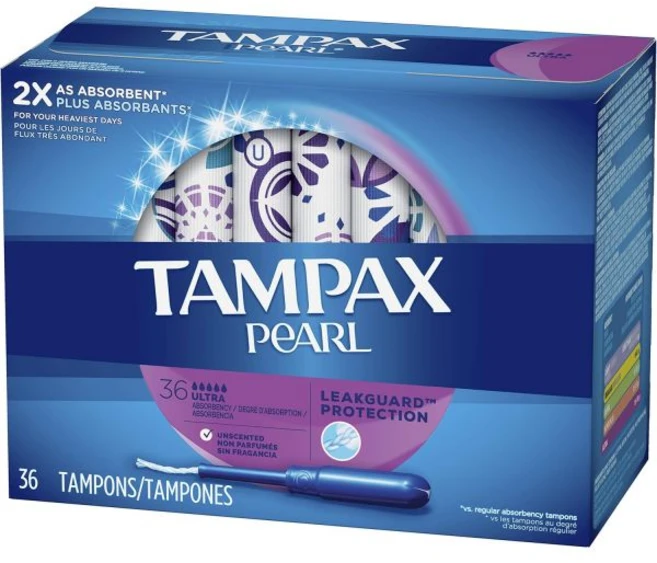 탐팍스 펄 플라스틱 탐폰 초흡수성 무향 36개(포장은 다를 수 있음), 탐팍스 펄 플라스틱 탐폰, 초흡수성, 무향, 36개(포 - 쿠팡