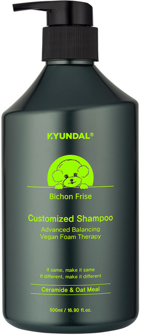 견달 비숑 프리제 전용 어드밴스드 밸런싱 커스터마이즈드 강아지 저자극 천연 애견 샴푸 린스 겸용, 1개, 500ml
