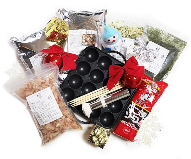 야키팩토리 타코야끼 도구 재료 풀 셋트 타코야키만들기, 1세트, 3kg