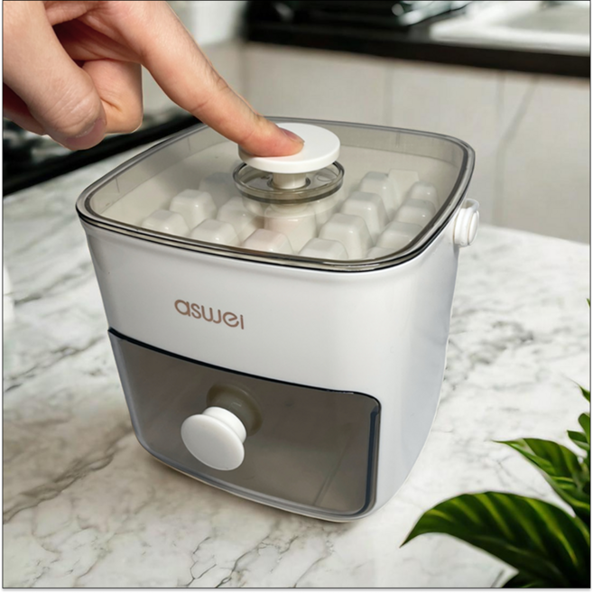 담은일상 원터치 얼음 아이스 트레이 틀, 1개, 아이보리