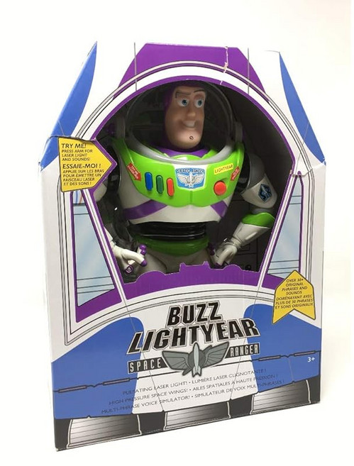 디즈니 US 공식상품 토이스토리 버즈라이트이어 빛나는 지껄이다 다양한 액션 가득 토킹 액션 高さ約30cm DISNEY TOY STORY Buzz Lightyear, 1개