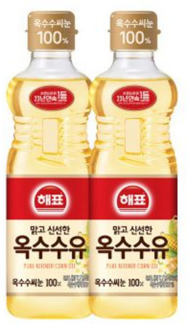 사조 옥수수유 900ml x 2개