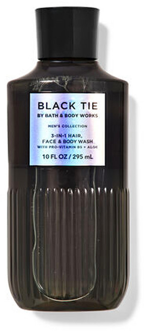배스앤바디웍스 BBW 블랙 타이 남성 컬렉션 3-IN-1 헤어 페이스 바디워시, 1개, 295ml