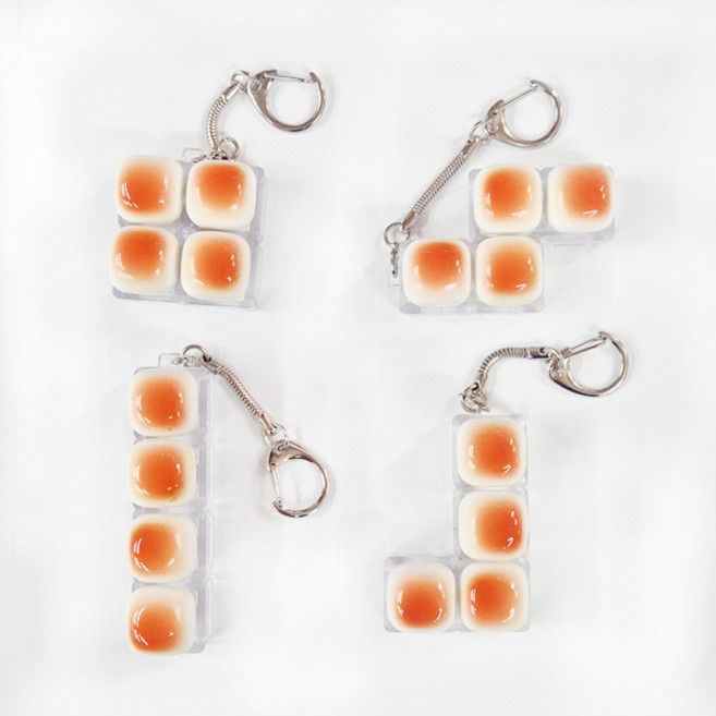 노릇노릇 식빵 청축 키보드 키캡 딸깍이 4종 세트