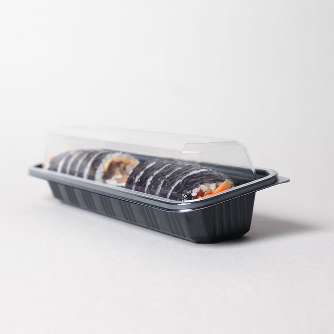 이패키지 일회용 김밥한줄용기 김밥용기세트 김밥도시락 왕김밥 10세트, 1개