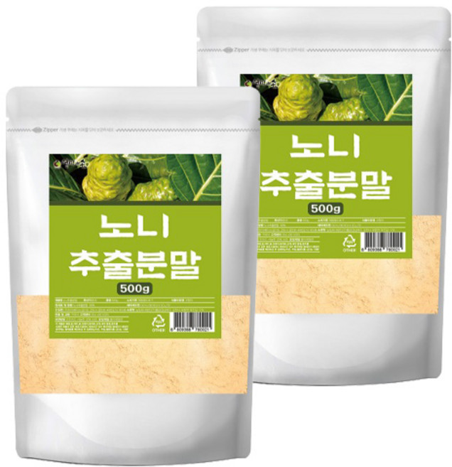 노니 추출분말, 2개, 500g