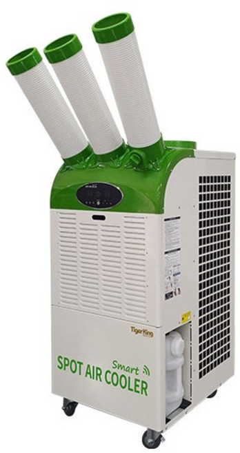 타이거킹 산업용 이동식 에어컨 3구 코끼리 7200W 실외기없는 공업용 업소용 TKA-3W7200
