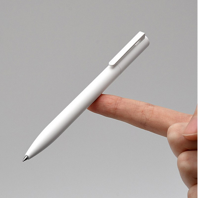 샤오미 볼펜 가벼운 중성펜 노트펜 부드럽고 고급스런 선물용 젤펜 0.5mm, 1개, 화이트