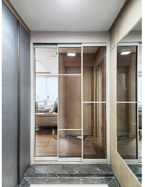 문식이도어 초슬림 3연동 중문 슬라이딩 시공비포함 아파트 주택 빌라 오피스텔 현관 중문 상담환영, 3연동 기본형, 1개