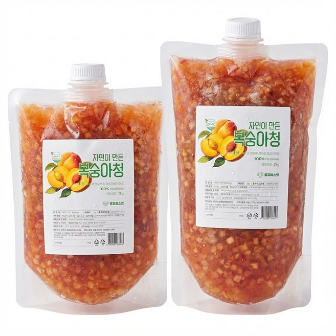 로컬바스켓 자연이 만든 수제 대용량 복숭아청, 1개, 1개입, 1kg