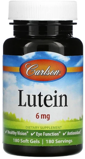 칼슨 Carlson 루테인 6mg 소프트젤 180정 눈건강 영양제 지아잔틴 눈에좋은, 1개, 2kg - 쿠팡