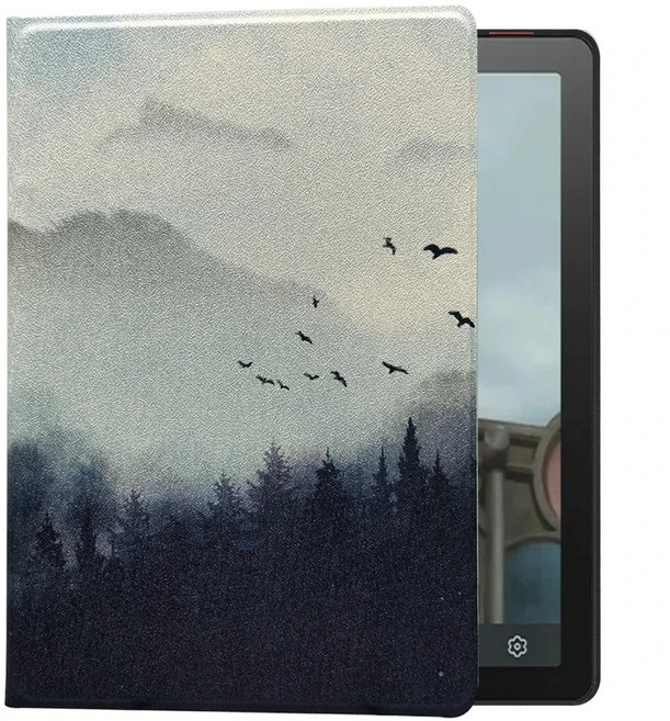 Bigme B6 컬러 케이스 초경량 가죽 커버, 안개 숲