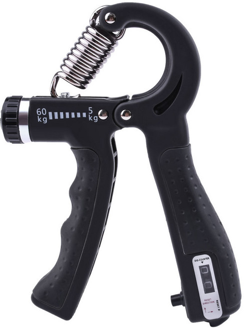 단계조절 무소음 60KG 악력기 일반형 LUAZ-53, 블랙, 1개