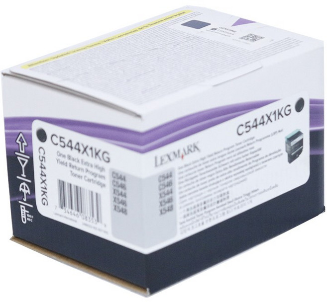 렉스마크 정품토너 C544X1KG 검정 6000매 사용가능기종 C544 C544DN C544DTN C544N C546dtn, 1개