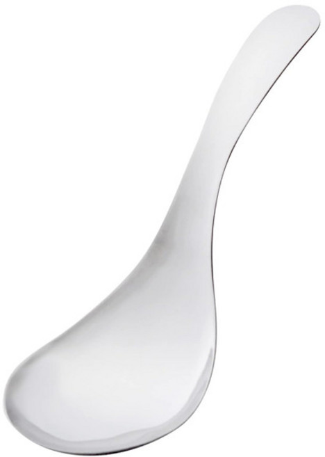 日本製 燕三條 不鏽鋼 寬口大湯匙 17cm, 1個