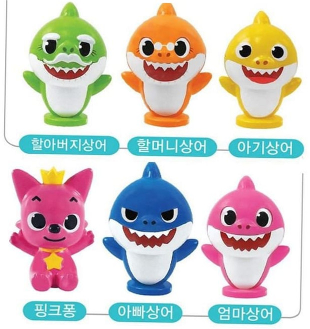 핑크퐁 아기상어 피규어세트 캐릭터 장난감 인형 59000EA 1EA, 본상품