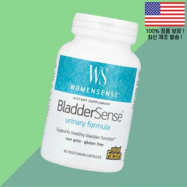 내추럴 팩터스 우먼 여성 여자센스 블래더센스 262mg 식물성 베지캡슐 90정 Natural Factors WomenSense BladderSense 90 Vegetarian, 1 - 쿠팡