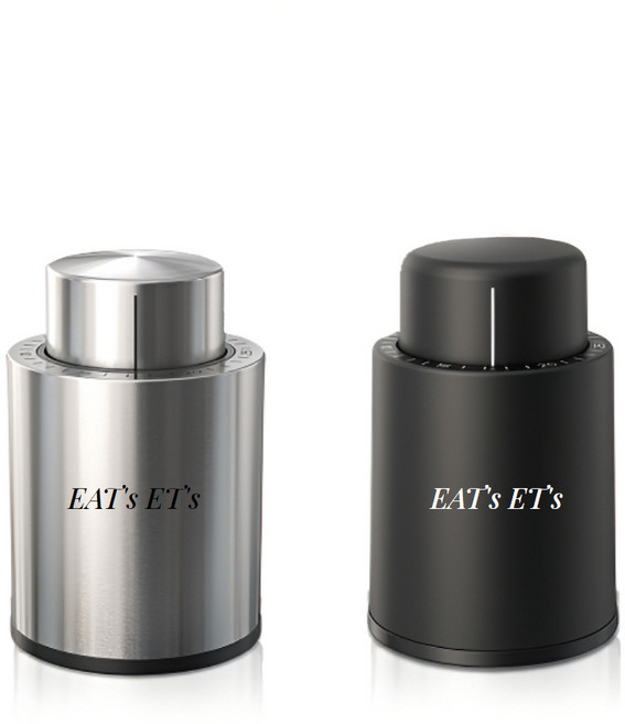 이츠애츠 와인스토퍼 키퍼 진공 마개 세이버 블랙1개+실버1개, 1개