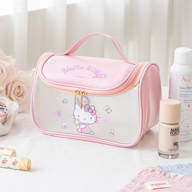 산리오 대용량 방수 화장품 파우치 여행용 휴대용 수납백 해변가 방수 샌드백