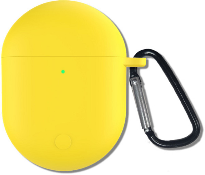 샤오미 레드미 버즈3 프로 컬러 슬림핏 일체형 케이스 + 카라비너, YELLOW, 1개