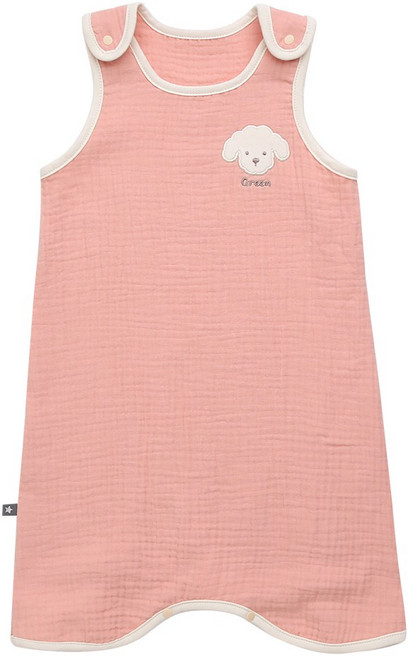 그린베베 국내생산 포포 삼중 거즈 수면 조끼(롱)