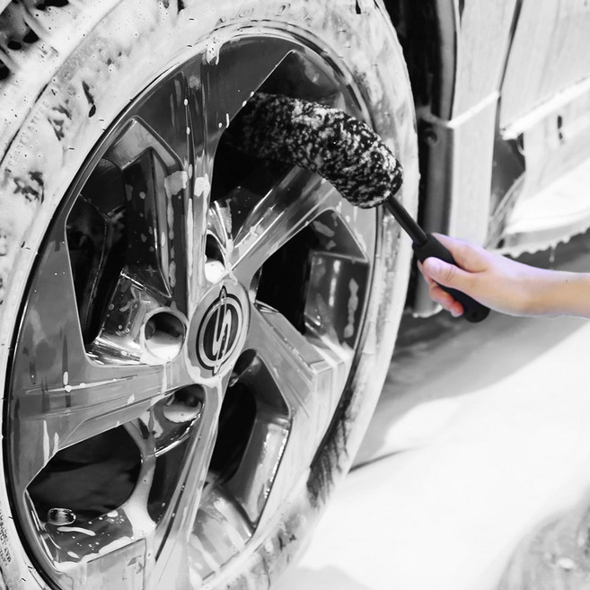 카랩 구부림 세차 휠 브러쉬, 혼합색상, 1개