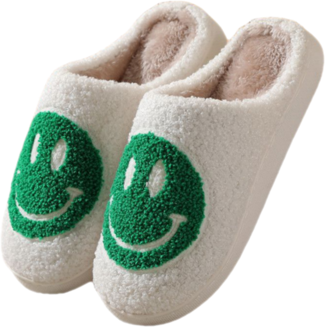 IAWI 스마일 슬리퍼, 그린, 1개