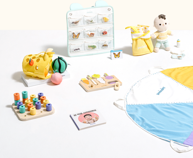 피카비 플레이키트 Growth 3 (19-21개월) 몬테소리교구 두돌아기장난감, 7개, 원목