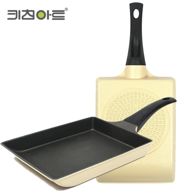 키친아트 인덕션 모던베이지 프리미엄 쿡웨어 계란말이팬, 24cm, 1개