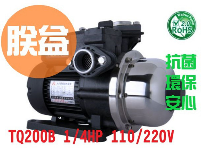 Walrus Pump 大井電子穩壓加壓馬達 TQ200B, 1個, TQ200B,6分