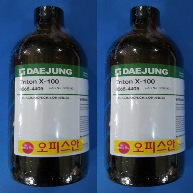 트리톤 X-100 (CP) 500g (KOR-JAN) /Triton X-100 : Polyoxyethylene(10) octylphenyl ether, SAM-EP(500G) - 쿠팡