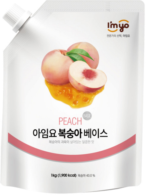 아임요 복숭아 베이스 1kg, 2개