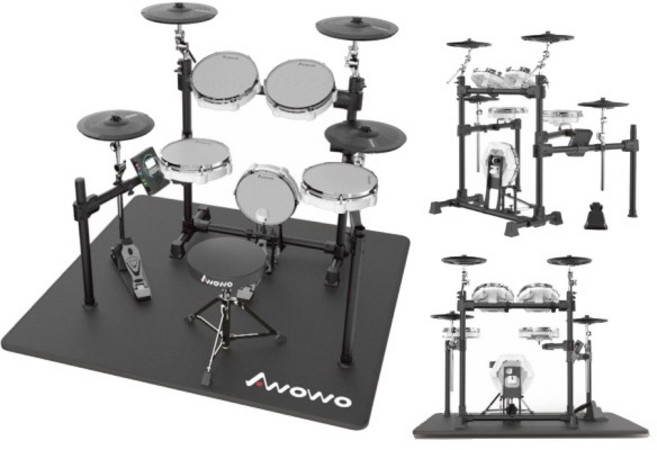 Awowo JUN1 JUN2 電子鼓 爵士鼓 全網面鼓組 台灣製造保固3年 贈鼓椅/鼓棒/耳機, 1個